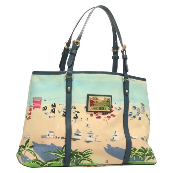 LOUIS VUITTON Ailleurs Cabas PM Escal Tote Bag Canvas Blue - Picture 1 of 16